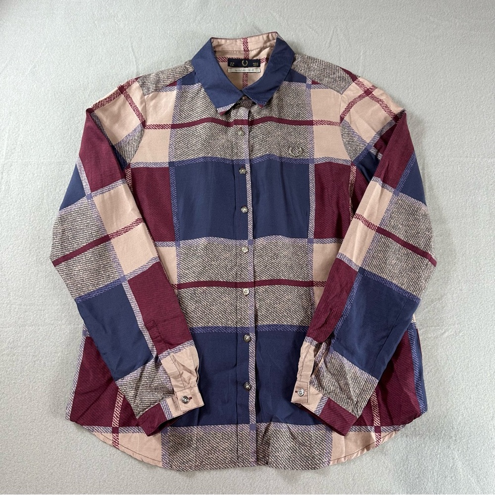 Fred Perry x Richard Nicoll Patchwork Button-Up Size US 10/ UK 14